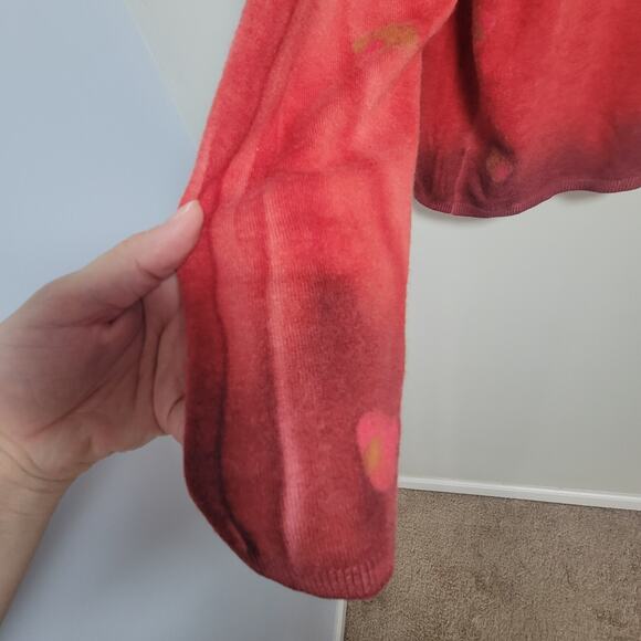 Marika Charles Women’s 4 Cashmere Blend Open Front Printed Cardigan - Picture 7 of 16